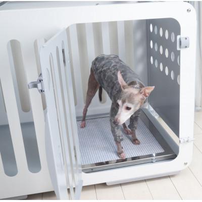 ふるさと納税 国立市 アルミ製犬用ケージ 高級ペットサークル「i100」基本セット【ホワイト×ライトグレー】 |  | 01