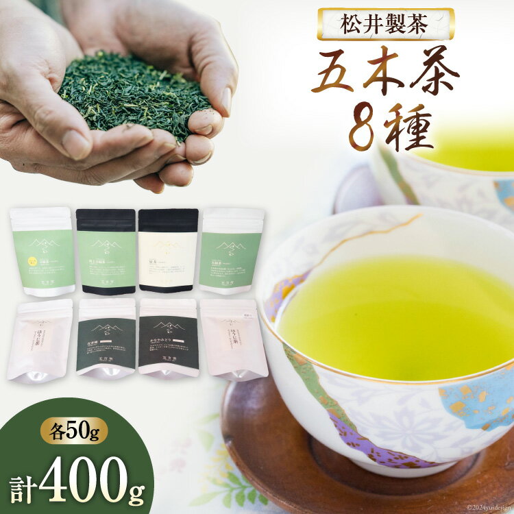 【ふるさと納税】 【栽培期間中農薬・化学肥料不使用】お茶 五木茶50g 8種セット [松井製茶 熊本県 五木村 51120216] セット 小分け 茶葉 ティーバッグ ティーパック