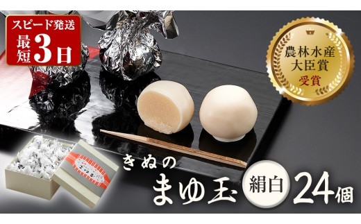 スピード発送!! きぬのまゆ玉 24個 ( 絹白 ) チョコ チョコレート ホワイトチョコ 和菓子 おかし お菓子 スピード発送 スピード配送 [AO011ci]