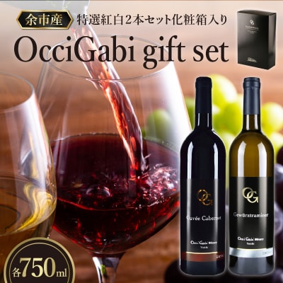 【OcciGabi Winery】特選紅白2本セット化粧箱入り_Y012-0097