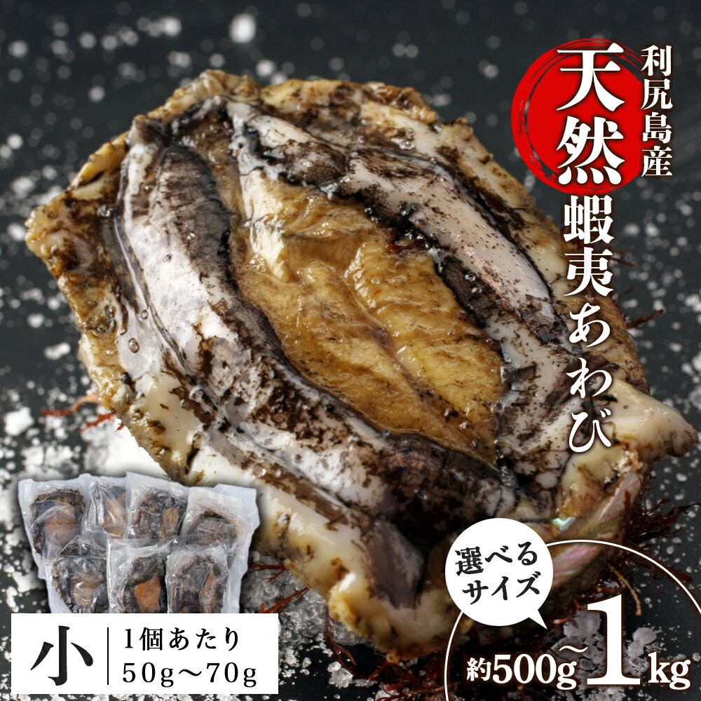 【ふるさと納税】 あわび 北海道 利尻島産 天然蝦夷あわび ＜小＞（50g〜70gサイズ） 選べる500g〜1kg 冷凍あわび ＜利尻漁業協同組合＞北海道ふるさと納税 利尻富士町 ふるさと納税 鮑 天然 冷凍 産地直送 刺身 高級海鮮 海鮮 おせち