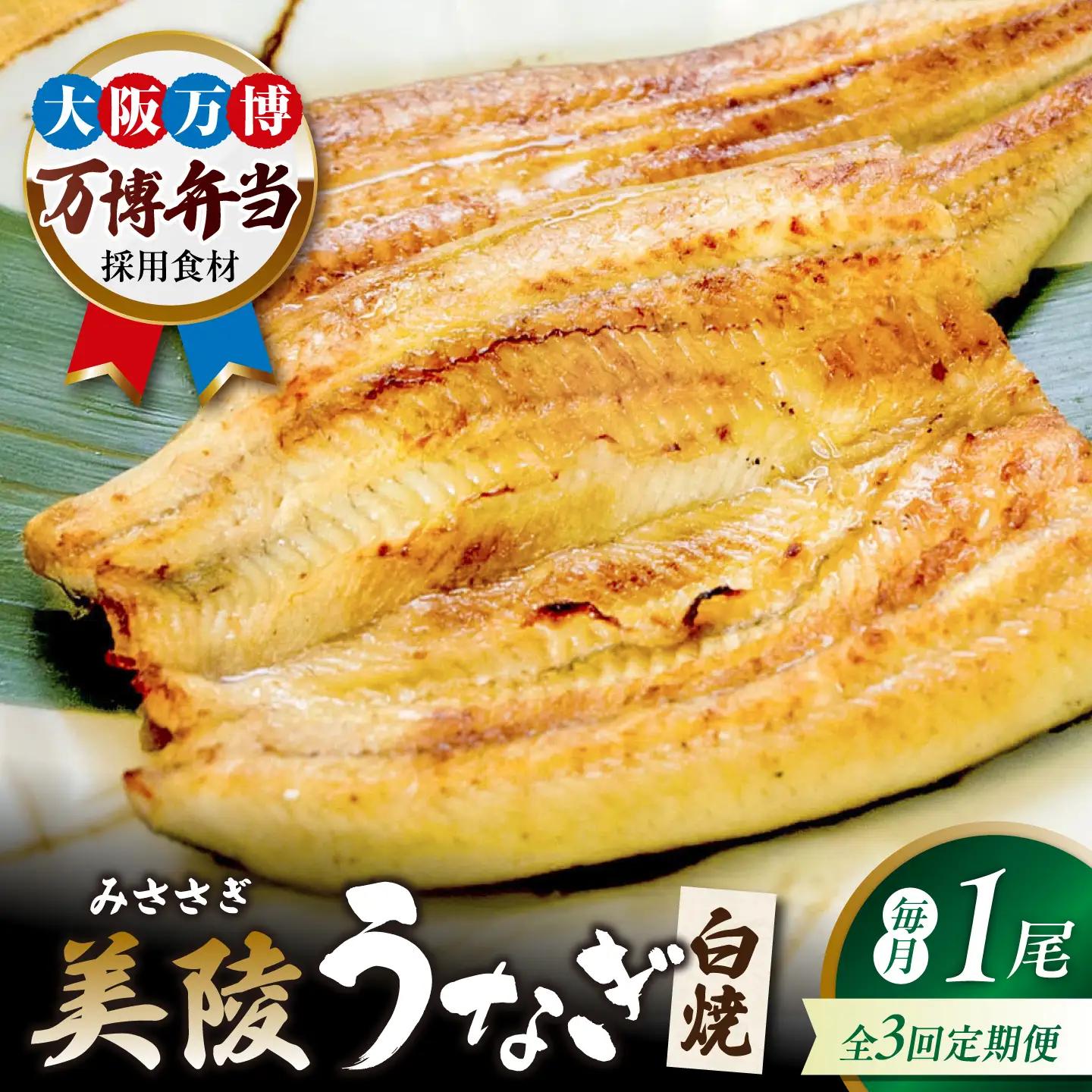 【3回定期便】鰻 鰻の白焼 1尾 BLAM023