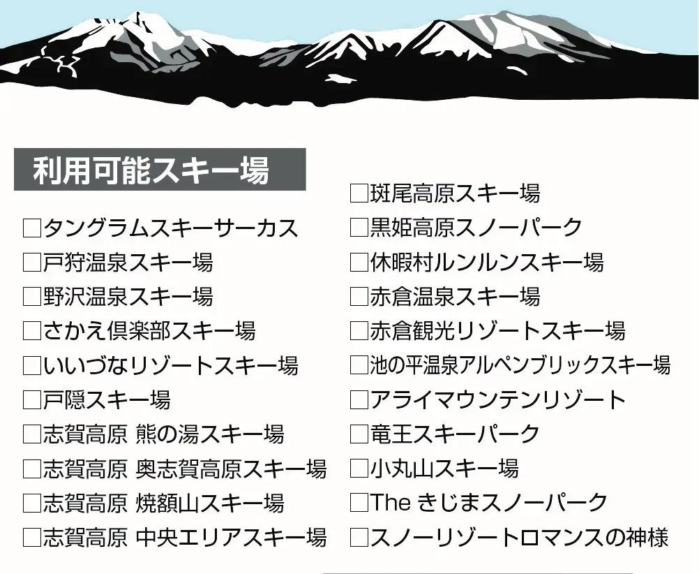 26-27シーズン 信越自然郷スーパーバリューチケット 1冊5枚綴り | S スキー 共通リフト クーポン券 レジャー サービス券 ※2026年11月～発送