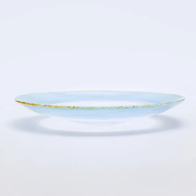 【ギフト用】大皿「かすみ雲」＜ガラス作家 松尾具美＞ F6L-1260