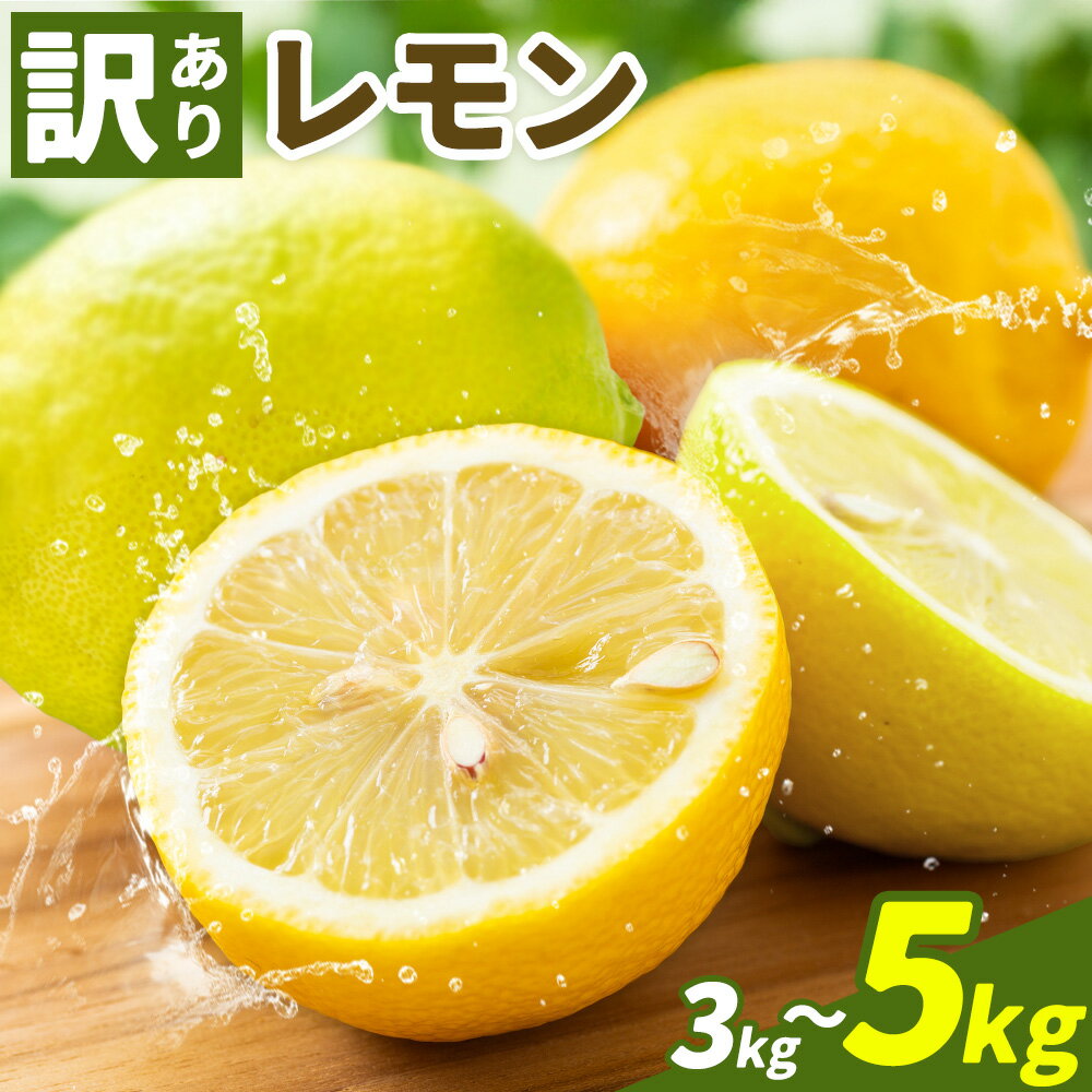【ふるさと納税】訳あり レモン 選べる 3kg 5kg《7-14日以内に出荷予定(土日祝除く)》熊本県 津奈木町 青果物 レモン れもん 果物 フルーツ 国産 家庭用