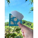 【ふるさと納税】シルクさふんOKINAWA　花ブロック石けん（水色）　1個 | スキンケア 洗浄 化粧品 コスメ 美容 人気 おすすめ 送料無料