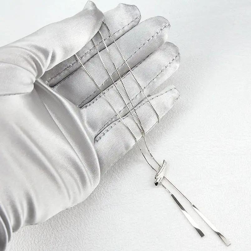 プラチナ ネックレス ダイヤモンド ロング ラリエット 管理番号230421mro100dpn75 SWAA090