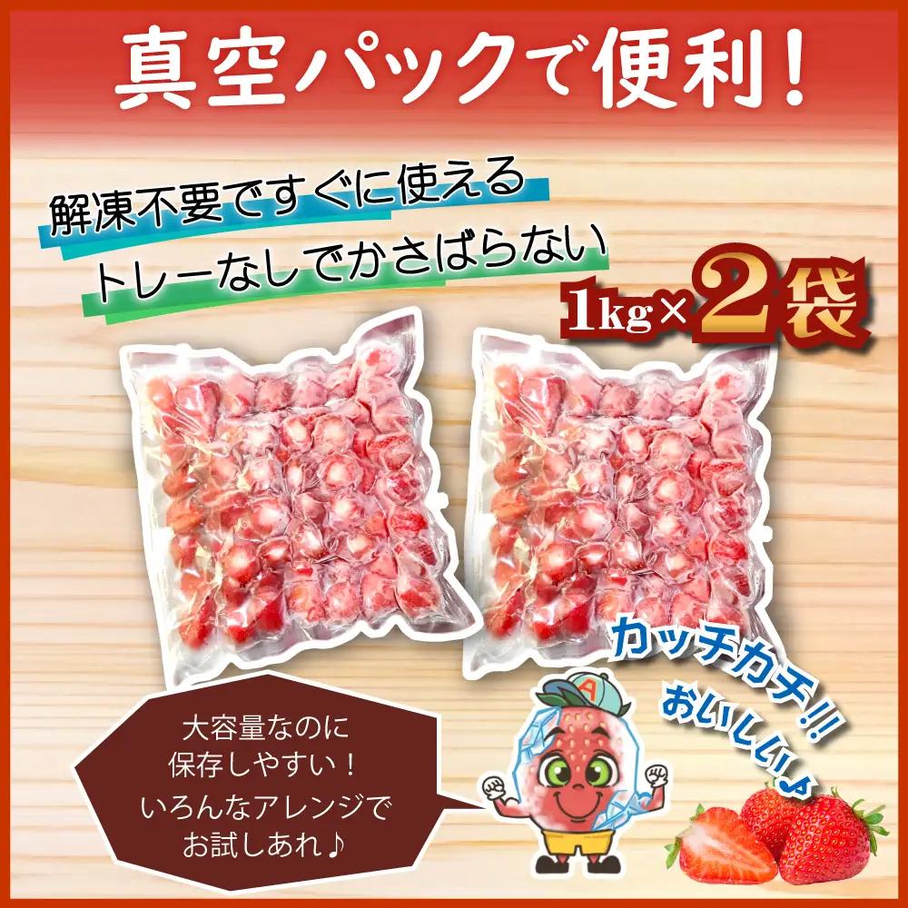 【先行予約／2027年出荷】冷凍あまおう カチカチ君 2kg（1kg×2袋） 3W14
