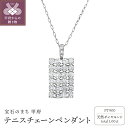 【ふるさと納税】 ネックレス ペンダント ジュエリー レディース アクセサリー ダイヤモンド 1.00ct プラチナ 900 テニスチェーン ギフト プレゼント ジュエリーBOX付 鑑別書付 保証書付 k074-109