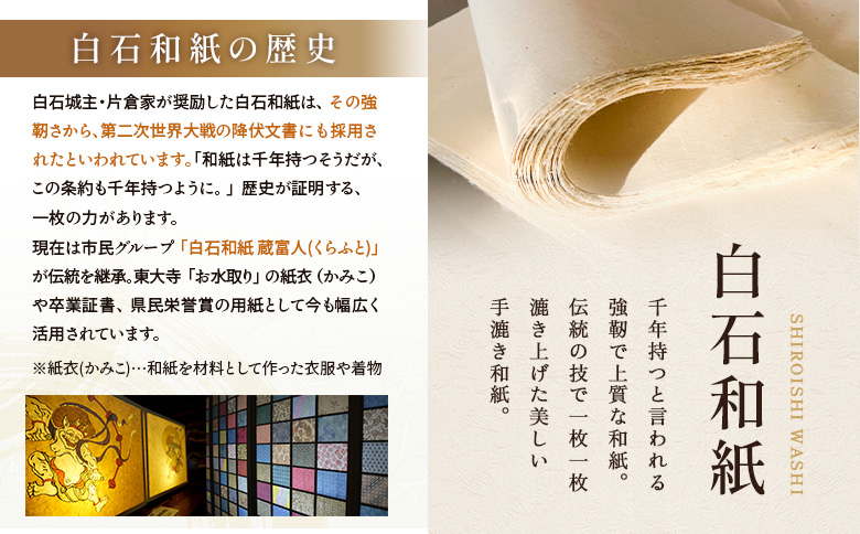 【白石和紙】ポーチ(白石温麺)【56004AA0101】 白石温麺