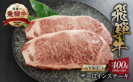【ふるなび限定】飛騨牛サーロイン ステーキ 400g (200g×2枚)  ステーキ FN-Limited-PR