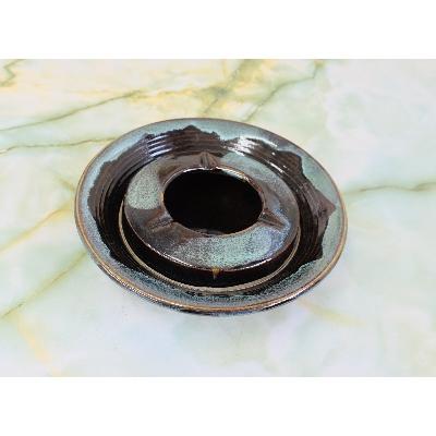 ふるさと納税 長崎県 【波佐見焼】20cm陶器の灰皿 窯変天目【西海陶器】1 01826