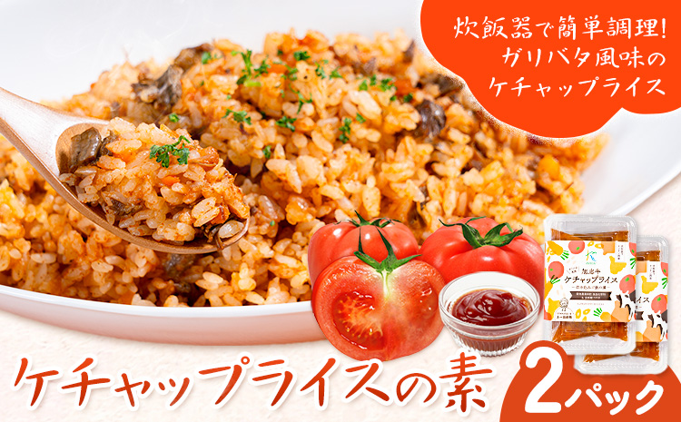 ケチャップライスの素 2パック 有限会社旭志村ふれあいセンター《30日以内に出荷予定(土日祝除く)》熊本県 菊池市 釜飯 ケチャップライス 炊くだけ 簡単 ご飯