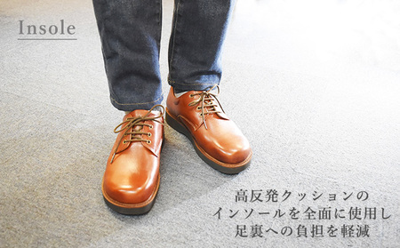倭イズム 牛革 カジュアルシューズ 紳士靴 YA3320（ワイン）【ファッション・靴・シューズ・革製品・革靴】 25.0cm