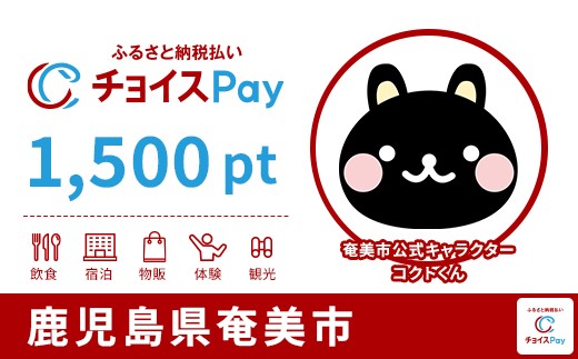 
            奄美市チョイスPay 1,500pt【会員限定のお礼の品】
          