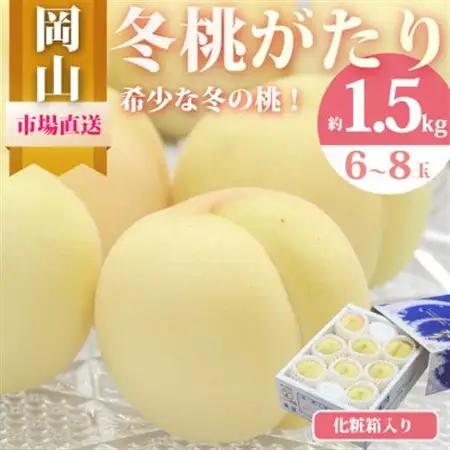 冬桃がたり 6～8玉(約1.5kg) 化粧箱入り【配送不可地域：離島・北海道・沖縄県】【1595624】