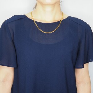 K24 2面シングル喜平ネックレス30g 造幣局検定マーク入り　HO-000132