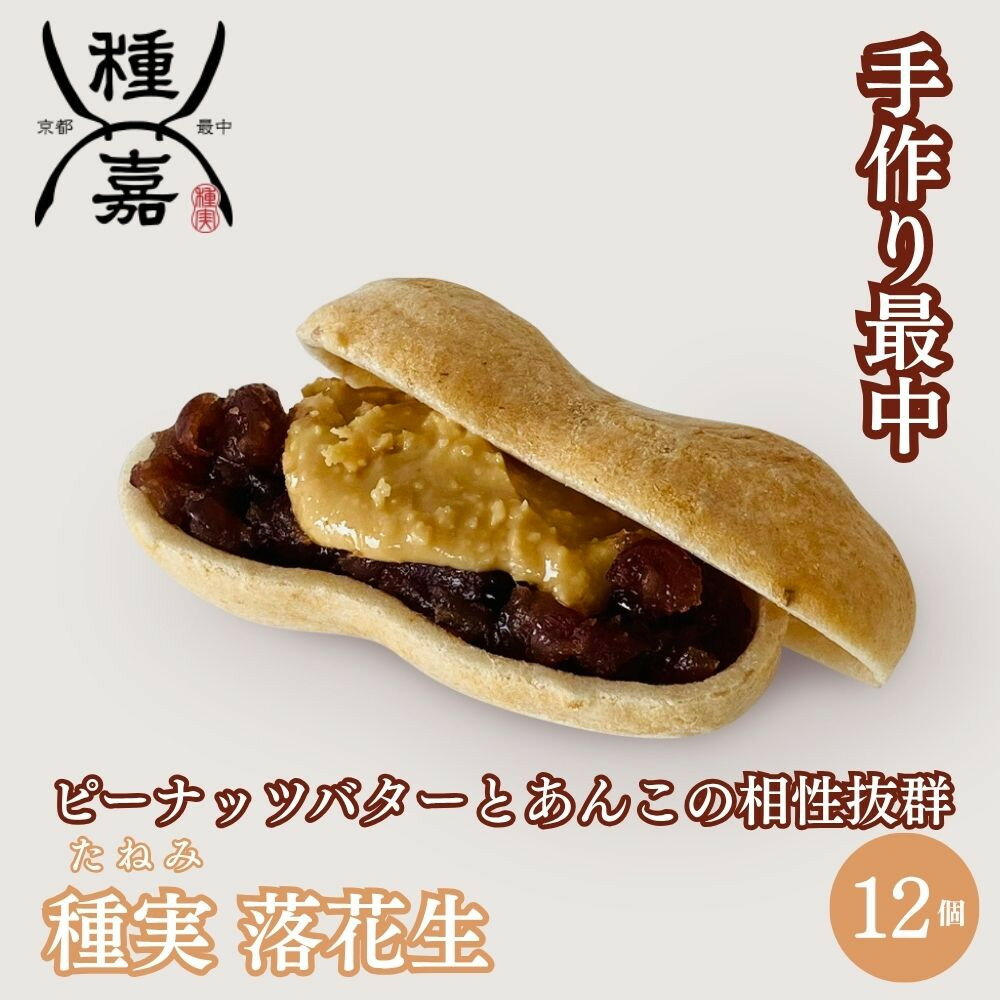 【ふるさと納税】【種嘉商店】種実 落花生セット ｜手作り最中 和菓子 スイーツ［ 老舗 進化系もなか ナッツ ピーナッツ 落花生 あんこ おいしい おやつ スイーツ お取り寄せ 通販 送料無料 ふるさと納税 ］