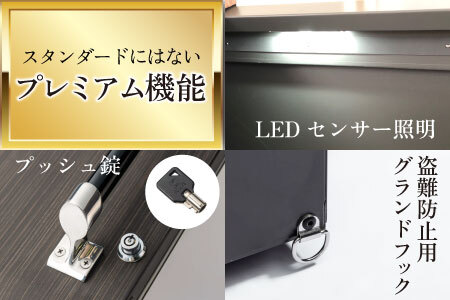 ホームスライドダスポン プレミアムモデル 774 黒ZAMR仕様｜ゴミ箱 屋外 ゴミステーション 宅配ボックス