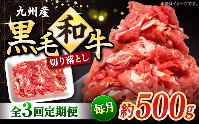 
            切り落とし 【3回定期便】長崎県産 黒毛和牛 切り落とし 約500g＜宮本畜産＞ [CFA050] 長崎 西海 和牛 牛肉 切り落とし 便利 肉じゃが カレー きりおとし 切り落とし 定期便
          