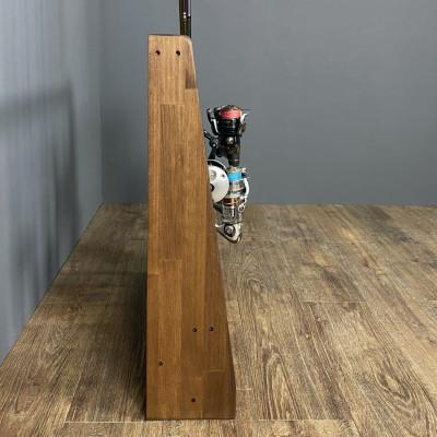 ふるさと納税 横手市 WOOD WORKS ロッドスタンド10本掛け　本体カラー:ブラウン/フェルトカラー:ブラック |  | 03