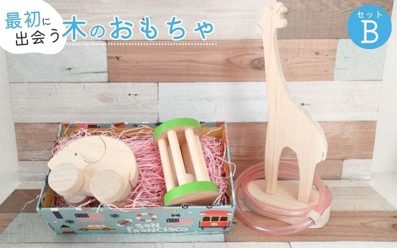 
                  知育玩具 こだわりから生まれた木のおもちゃ セットB【atre0002】
                