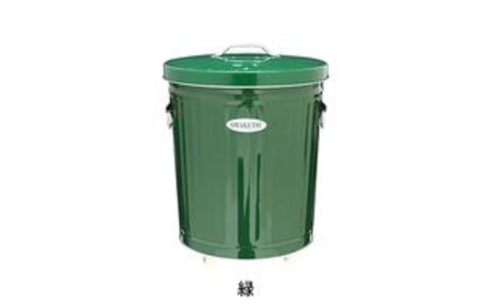 ゴミ箱 オバケツ バケツ職人が作る ダストボックス 33L キャスター付 国産 雑貨 日用品 トタン 屋外 アイボリー