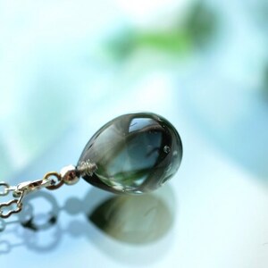 【Soukore】ガラスアクセサリー・ブラック・ネックレス【1626453】