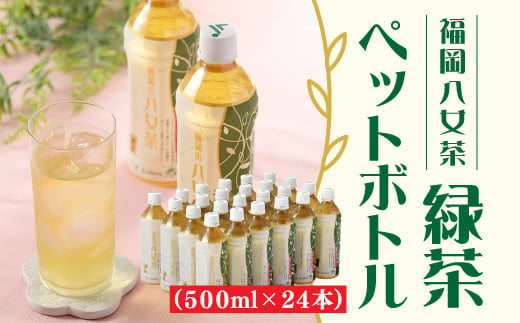 
AA149.福岡八女茶のペットボトル.緑茶（５００ml×２４本）
