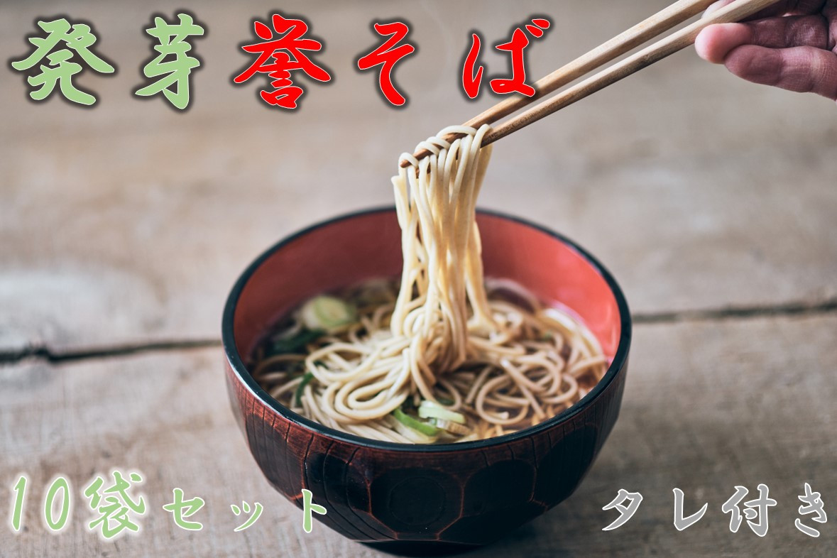 
                  北海道中川町産発芽そば使用　誉そば10袋セット（乾麺240g×10袋）タレあり
                