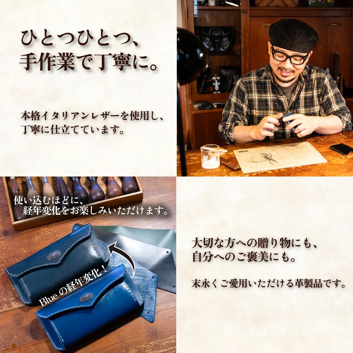 ハンドメイド 本革 マネークリップウォレット キャメル レザー ハンドメイド