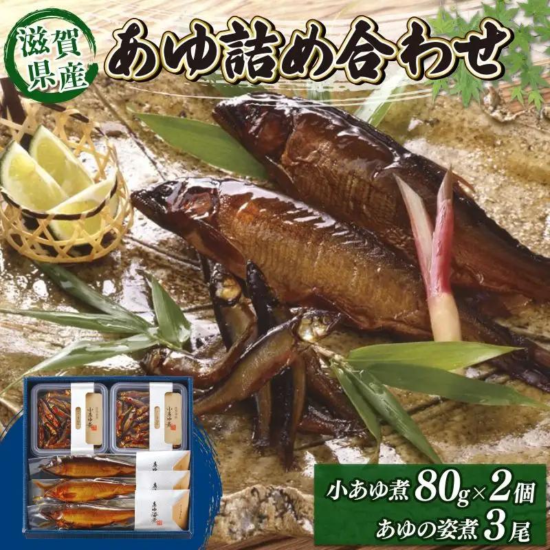 ＜あゆの店きむら＞ 滋賀県産 あゆ詰合せ AK5 (小あゆ煮80g×2・あゆの姿煮×3尾)
