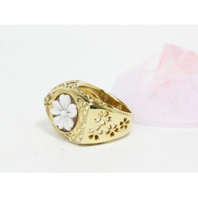 ふるさと納税 桜川市 万葉桜より「透桜(すかしさくら)」リング カメオバージョン 15号 |  | 01