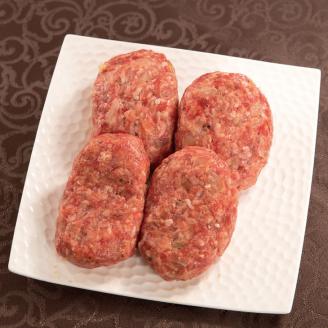 DU-4  父の日 お中元 ハンバーグ 4個 セット ギフト 牛肉 和牛 黒毛和牛 常陸牛 豚肉 味噌漬け 肉 贈答 焼くだけでレストランの味 常陸牛ハンバーグ4個&茨城豚ロース味噌漬け4枚セット 木