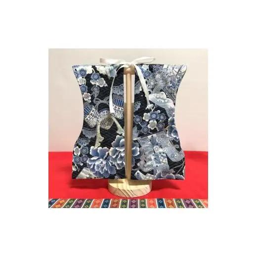 【8.濃藍色系（兜・牡丹・宝船）】【選べる8色】ベビーお祝い着(被布)