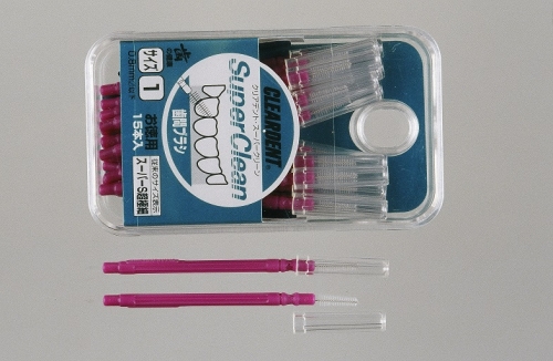 歯間ブラシ スーパーS超極細（サイズL・LLは12本その他サイズは15本）×10セット　大容量　お徳用　クリアデント　隙間汚れ　歯磨き　ハミガキ　フロス　オーラルケア　選べるサイズ