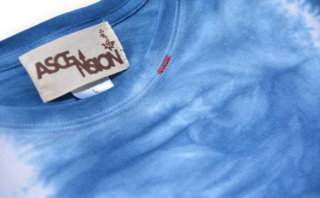 藍染めタイダイワイドTシャツ J  ASCENSION  黒部の名水染め　ファッション 服 男性 メンズ 女性 レディース トップス  藍染め おしゃれ 染物 プレゼント XLサイズ