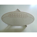 【ふるさと納税】東大阪市花園ラクビー場の天然芝入りラグビーボール型　色紙