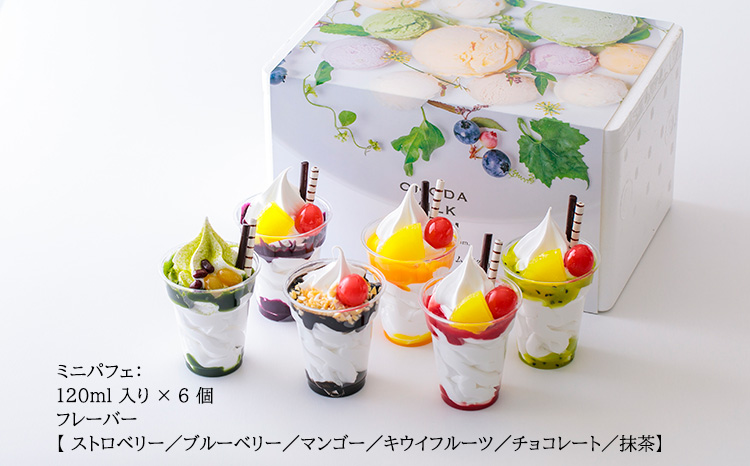 高原アイスクリーム研究所 『ミニパフェ』(6個セット) 　 TF0299-P00023