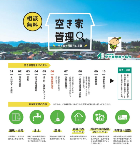 綾町内限り！空き家管理サービス【３か月】_A0097-001