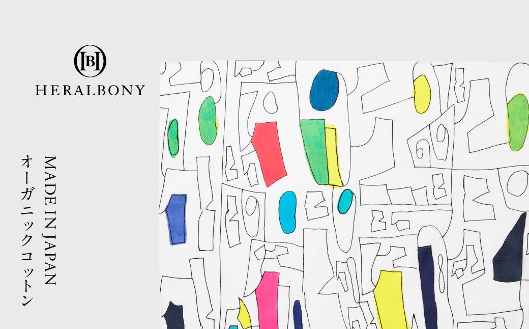 ハンカチーフ Satoru Kobayashi「数字」 ハンカチ ファッション コットン 大判 日本製