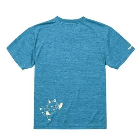 JTTA公認　卓球ユニフォーム【男女兼用(ドライ):XLサイズ】ねこ　ブルー_装飾品・工芸品  洋服 _【1514955】