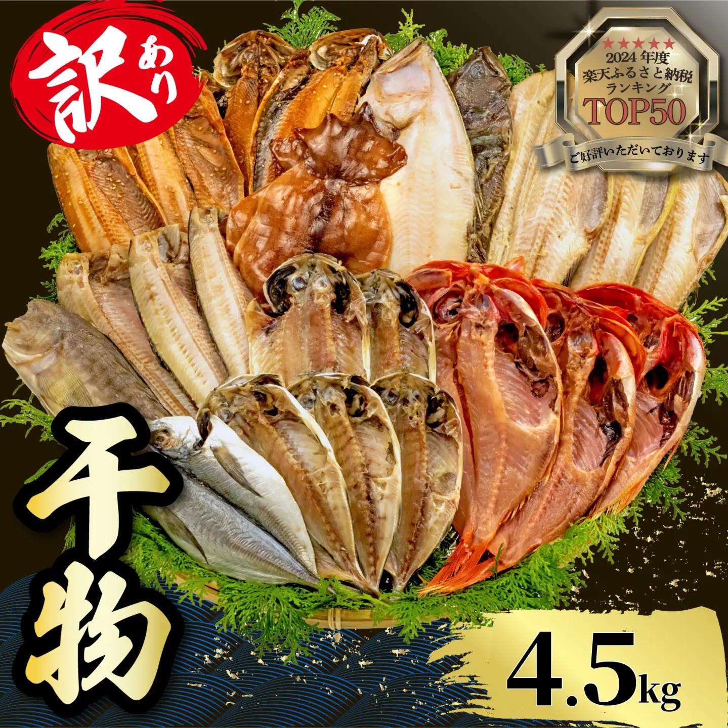 訳あり 干物 4.5kg 【2026年7月発送】 山由水産 干物 干物