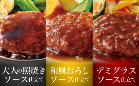 霧島黒豚 3種の煮込みハンバーグ 12個セット (デミグラスソース仕立て・和風おろしソース仕立て・大人の照焼きソース仕立て)_AA-2803
