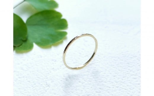 K10 丸つち目 細リング（ハンドメイド）【サイズ：12号】