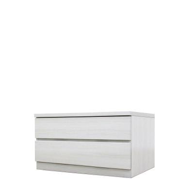 ふるさと納税 大川市 幅70-2段(奥行44cm)ホワイト色 クローゼットチェスト「フィット」大川家具【丸田木工】
