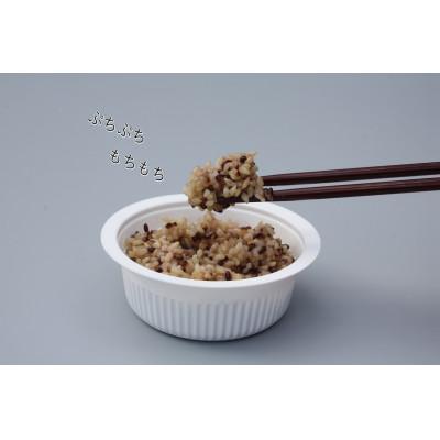 ふるさと納税 村上市 <お手軽玄米>くろまい&げんまい　パックご飯12個入り　特別栽培コシヒカリ　玄米　黒米 |  | 02