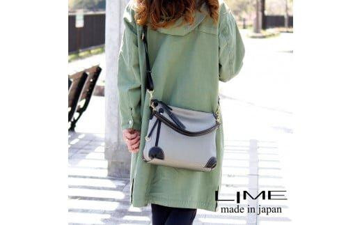 LIME(ライム）　撥水ナイロン2wayショルダーバッグ　カーキグレー