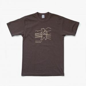 「知床トコさん」×久米繊維　コットンTシャツ　トレッキング柄　Lサイズ　半袖【配送不可地域：離島・沖縄県】【1629405】