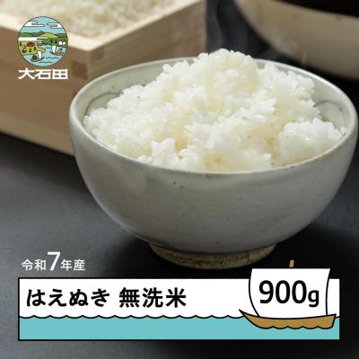 ふるさと納税 大石田町 米 令和7年産 はえぬき 無洗米 900g メール便 順次発送 ap-hamxa900